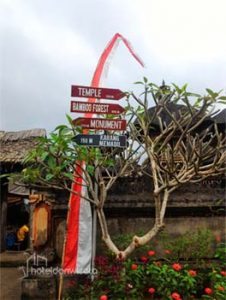 Petunjuk jalan Desa Penglipuran